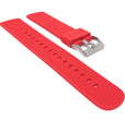 Bandini SIL.115 | Mens Quick Release Tire Tread Silicone Sports Watch Band, Waterproof, Red / 22mm 22mm / Red |  Dial