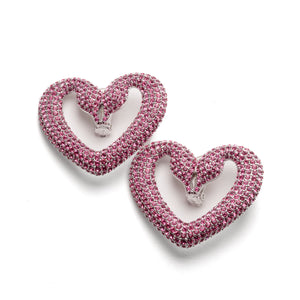 Una Pink / Rhodium-Plated