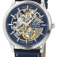 Five Points - Skeleton Slim ETA 2892 movement, Blue Skeletal Dial, Blue Italian Leather Strap | Blue Dial