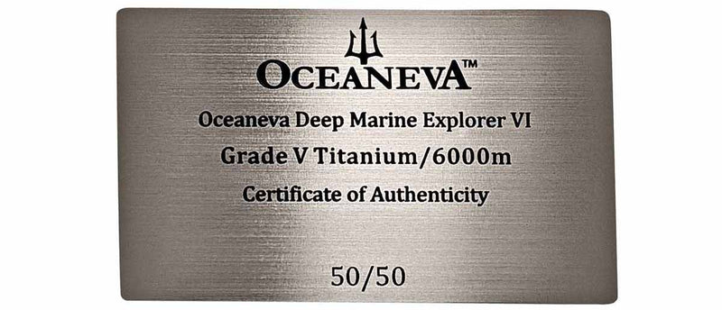 Deep Marine Explorer VI 6000m Grade 5 Titanium 6000m/BlackDial | Black Dial