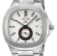 Potente Silver/White ,Silver band, Swiss Automatic Dress Watch | White Dial
