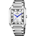 ON THE SQUARE White / Stainless steel White Dial