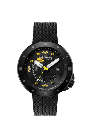 Cassini Automatic Space Invaders Limited Edition Black & Yellow / Black | Black Dial
