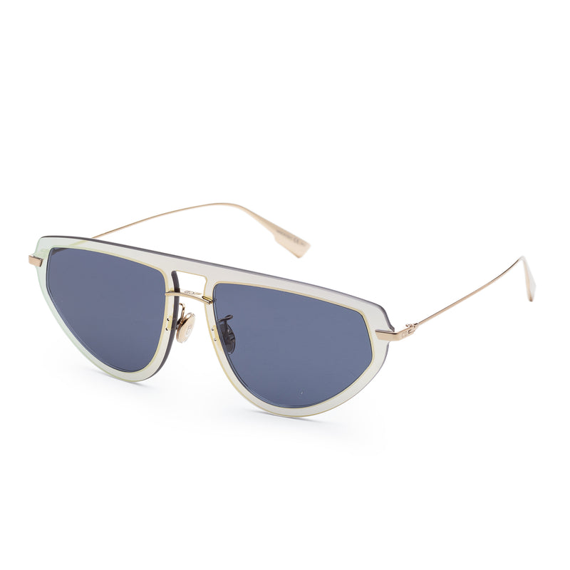 Fashion Gold Frame, Blue Lens |  Dial