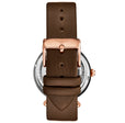 Luxe Automatic Skeleton Brown/Leather | Rose Dial