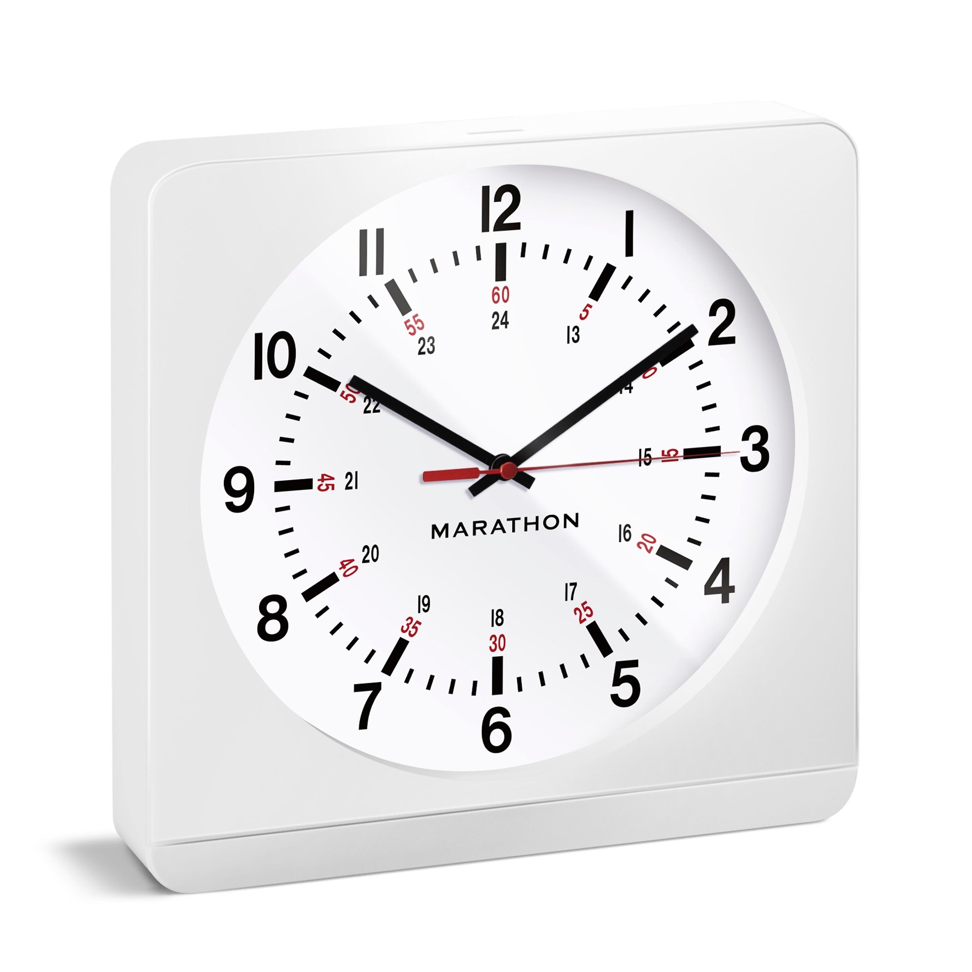 Marathon Jumbo 12 Inch Analog Wall Clock with Auto Backlight