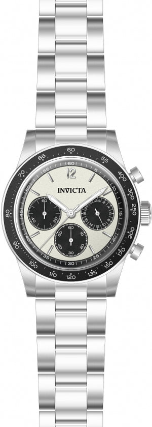 Speedway Chronograph Silver-Tone Dial / Stainless Steel Bracelet Two-Tone Silver and Black Dial