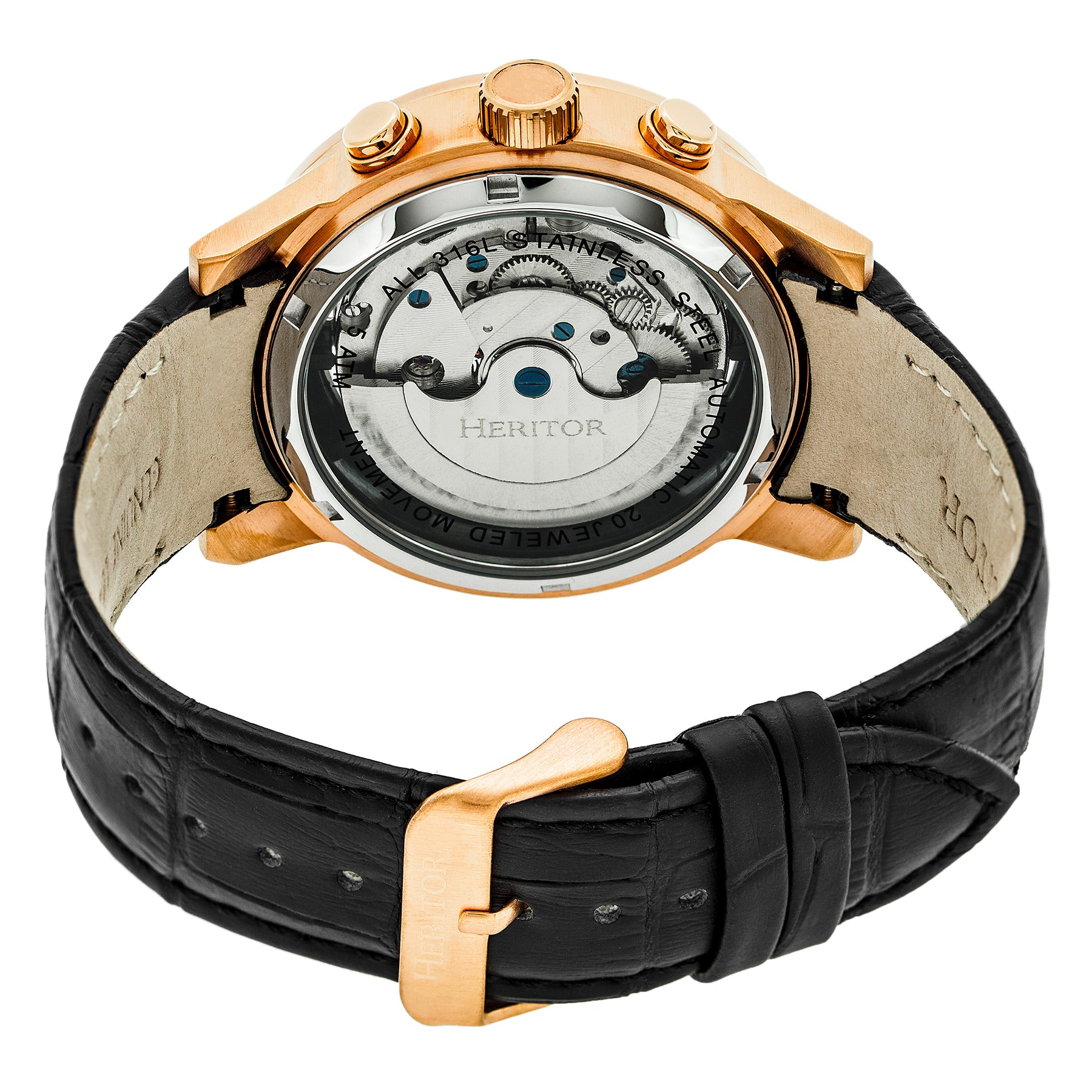 Hannibal Rose Gold/Black | Black Dial