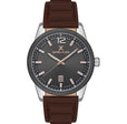 Rolling - Leather - Date - DK13667 Grey / Brown |  Dial