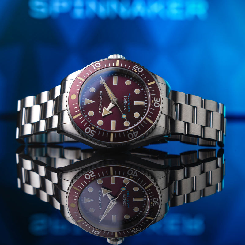 Spence 300 Automatic Red/Stainless Steel | Red Dial
