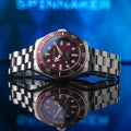 Spence 300 Automatic Red/Stainless Steel | Red Dial