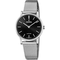 Swiss Made Black / Stainless Steel Black Dial