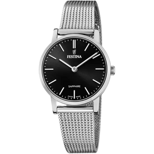 Swiss Made Black / Stainless Steel Black Dial