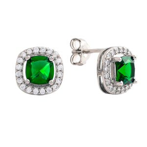Juliet Stud Earrings 18k White Gold