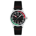 Camogli Automatic Black / Black Leather | Black Dial