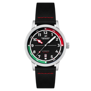 Camogli Automatic Black / Black Leather | Black Dial