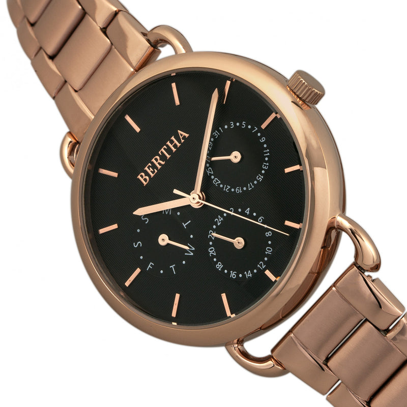 Gwen Rose Gold | Black Dial
