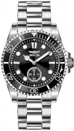 Pro Diver Men Black Dial / Stainless Steel Bracelet Black Dial