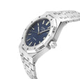 Gotham Swiss Automatic Movement Blue Embossed Dial, 316L Stainless Steel Bracelet | Blue Dial