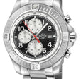 T38 GV2 Swiss Quartz Chronograph, 316L Case, Black Enamel Dial, 316L Bracelet | Black Enamel Dial