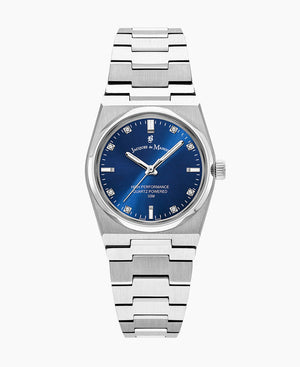Horizon Silver-tone Blue Blue Dial