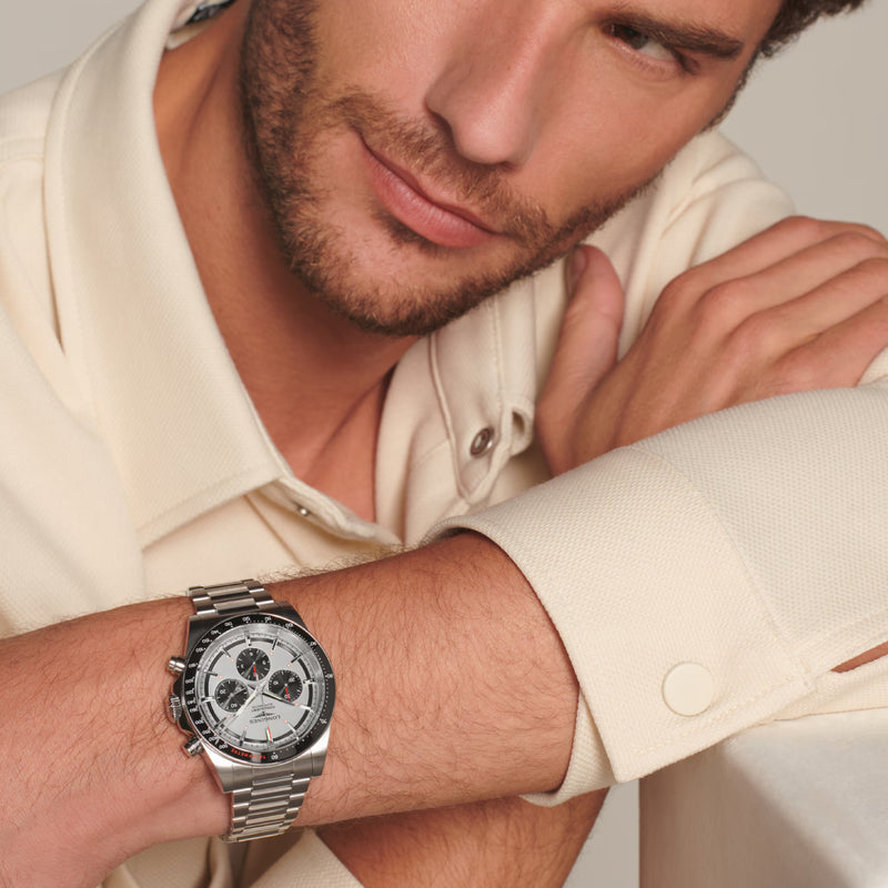 Conquest Chronograph Silver / Stainless Steel | Silver Dial