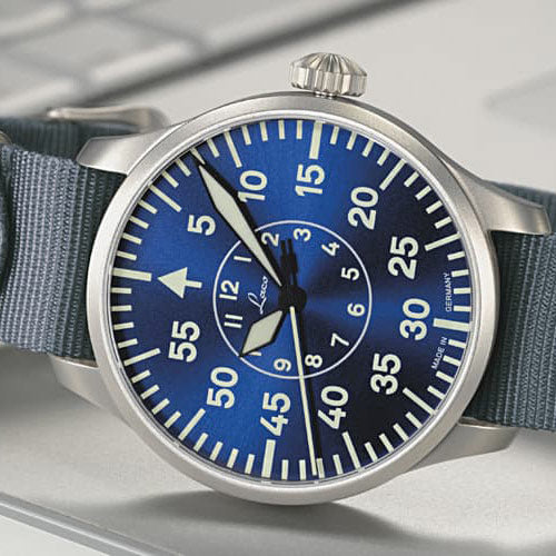 Laco Aachen Blaue Stunde 42mm Automatic Blue 862101 – Watch Gang