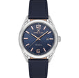 Arcadia ER - Date - Leather Strap - DK13692 Silver / Blue Dial | Blue Dial