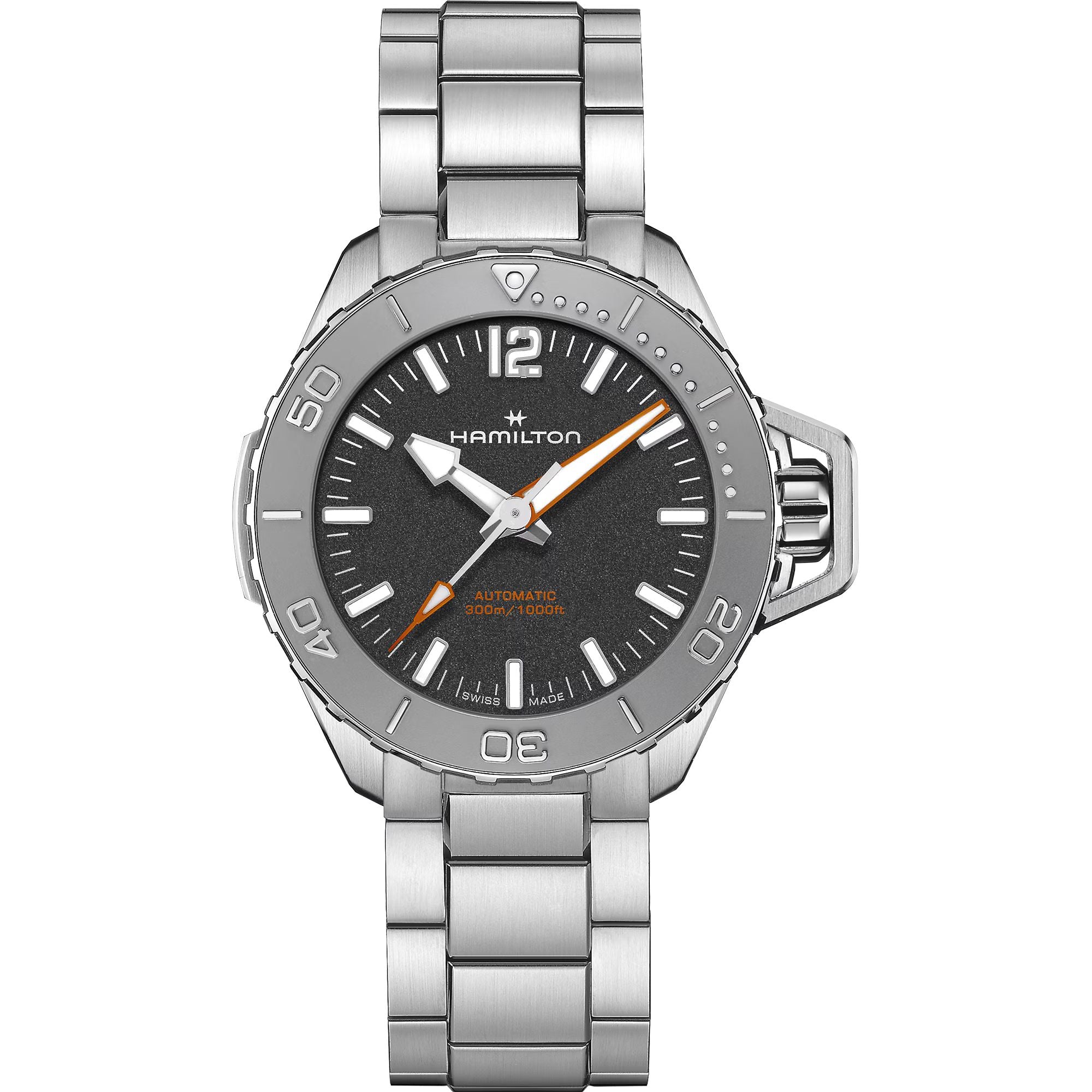 Khaki Navy Silver/SS Black Dial