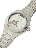 SIDE NOTE Stainless Steel Silver Dial
