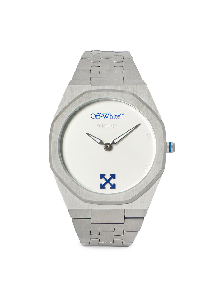 On Time Stainless Steel Silver Dial