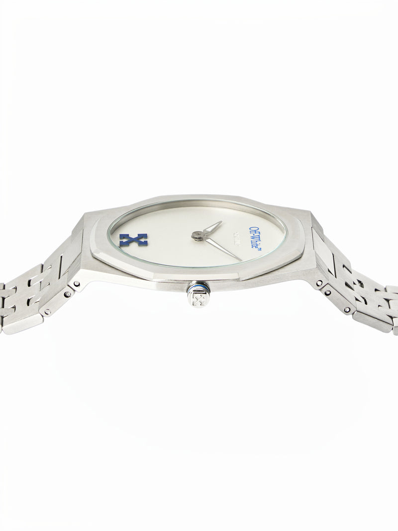 On Time Stainless Steel Silver Dial