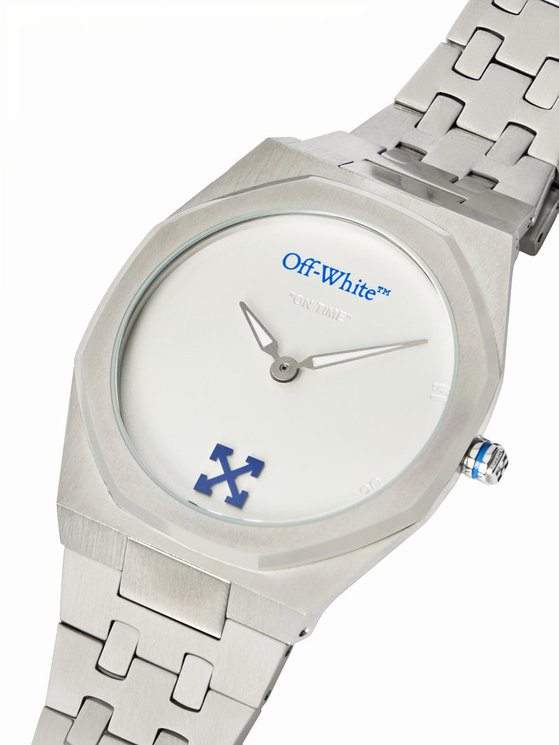 On Time Stainless Steel Silver Dial