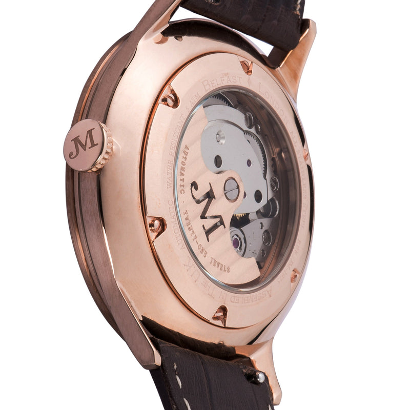 James McCabe London Automatic Watch Brown / Leather | Brown Dial