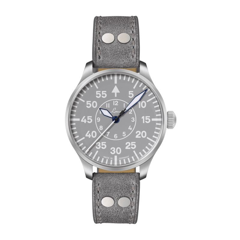 Aachen Grau 39 Automatic / Leather Strap | Gray Dial