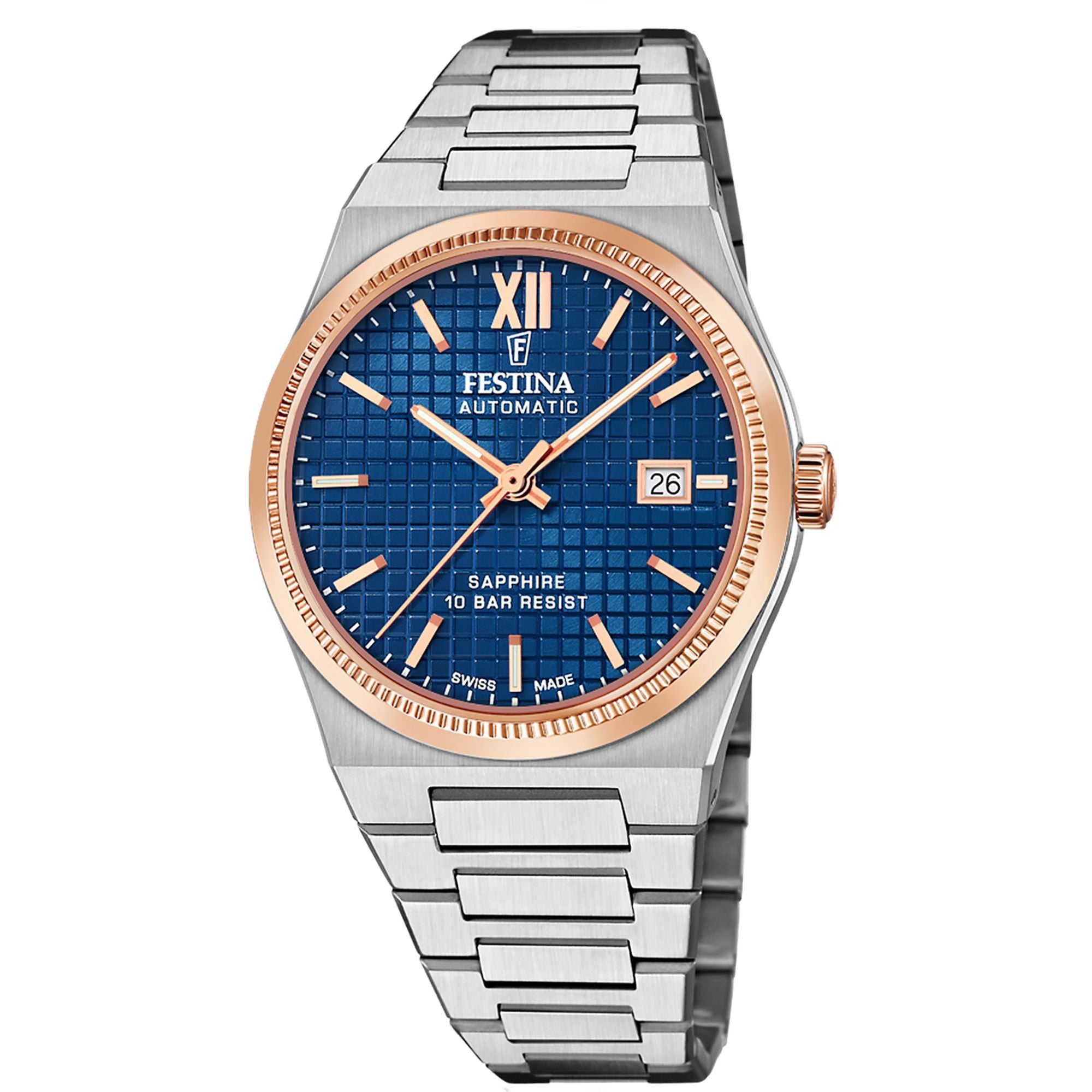 Riv Blue / Stainless Steel Blue Dial