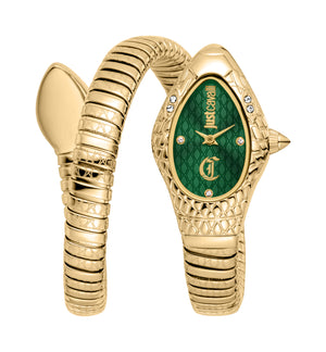 Just Cavalli 20mm / Gold / Dark Green | Dark Green Dial