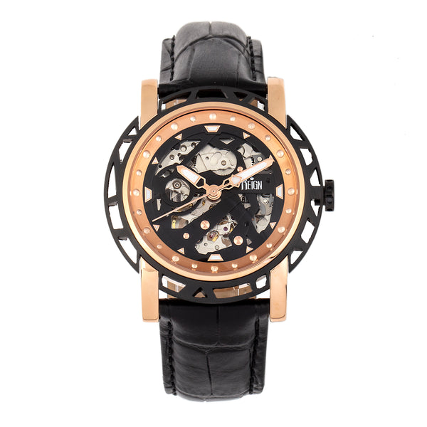 Stavros Rose Gold/Black | Black Dial