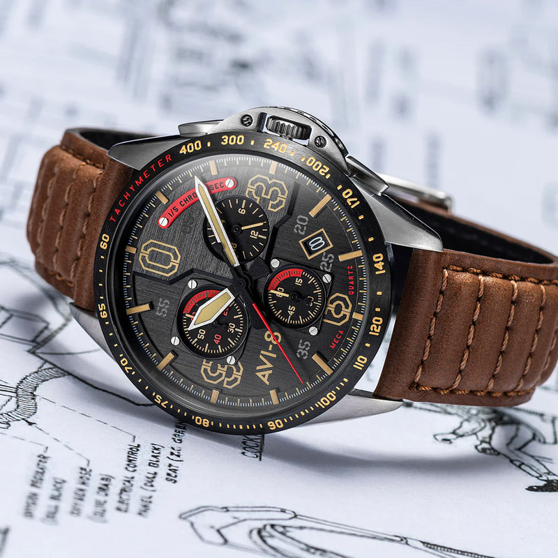 P-51 Mustang Blakeslee Chronograph | Black Dial