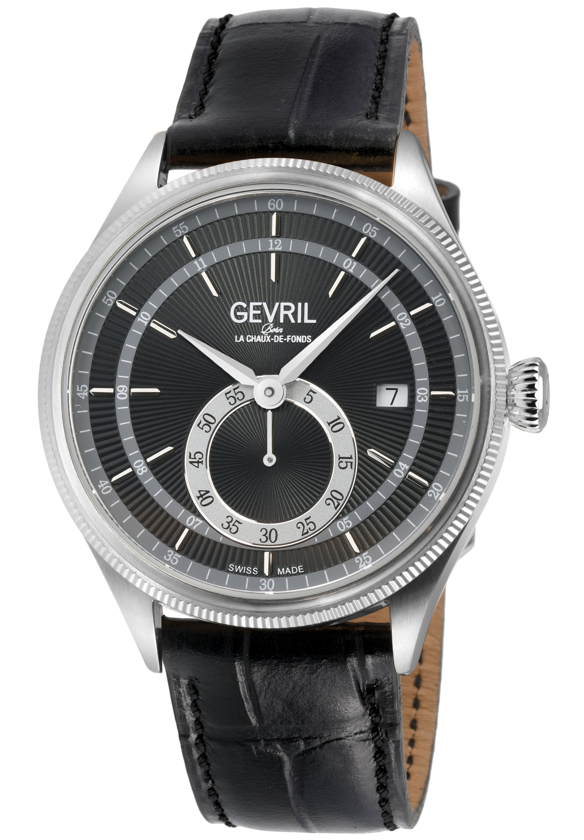 Empire Swiss made Automatic ETA 2895, 316L Case, Black Dial, second subdials | Black Dial