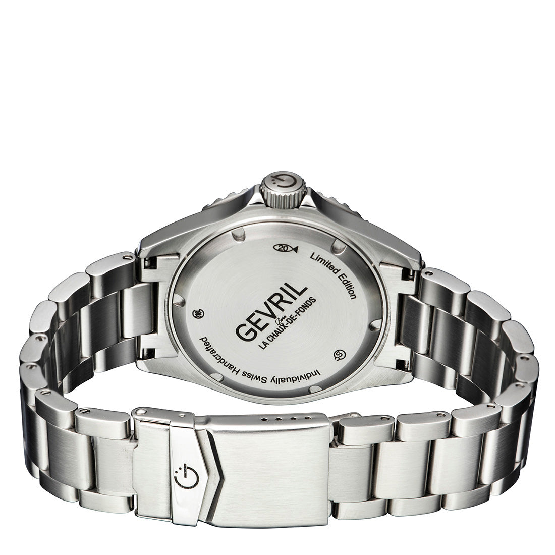 Wall Street GMT Swiss Made SW330 GMT Swiss Automatic Diver's watch blue/red | Black Dial