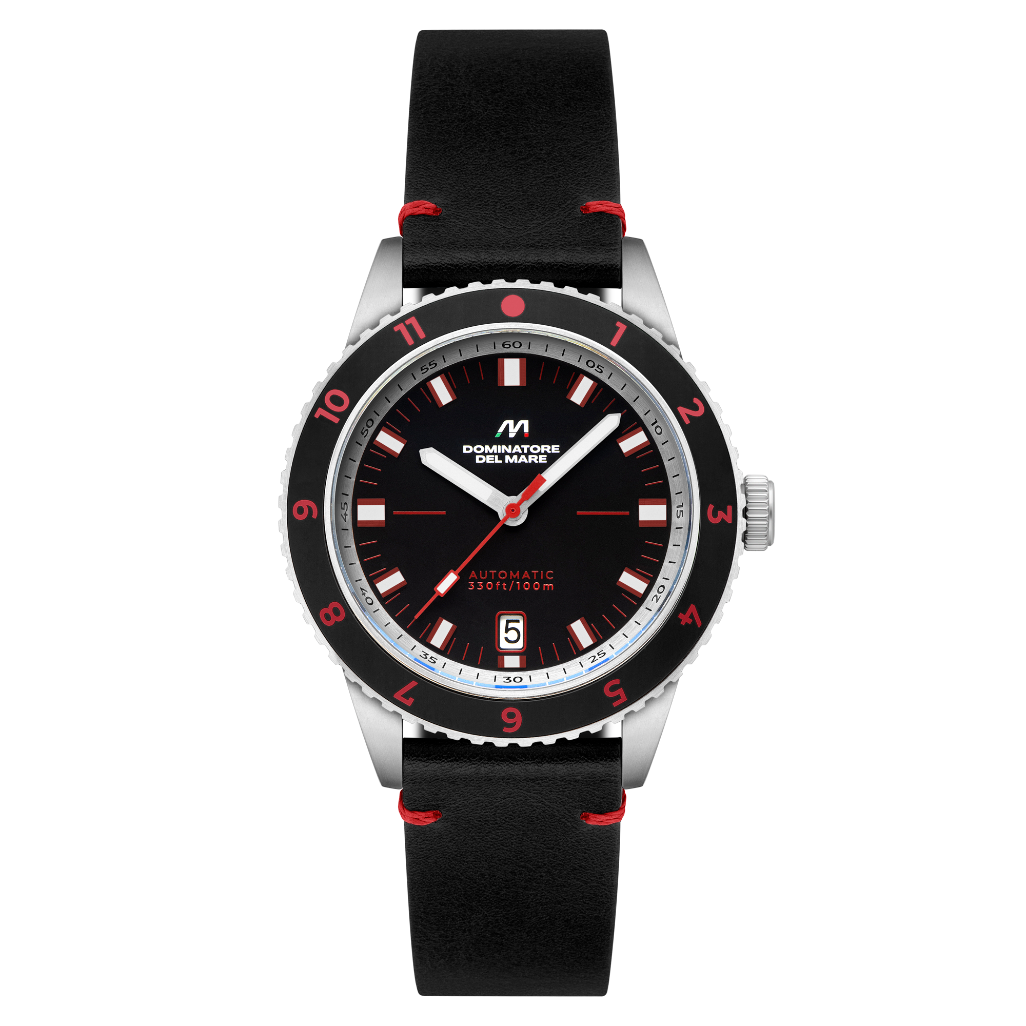 Tropea Automatic Black / Black Leather | Black Dial