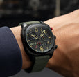 Hawker Hunter Retrograde Chronograph Green Dial / Leather | Green Dial