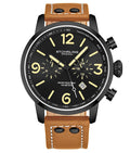 Aviator Black Dial / Tan Leather | Black Dial