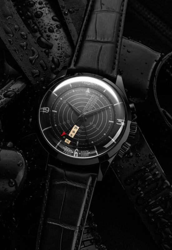 Nautical Heritage Full Black / Black Rubber Tropic | Black Dial