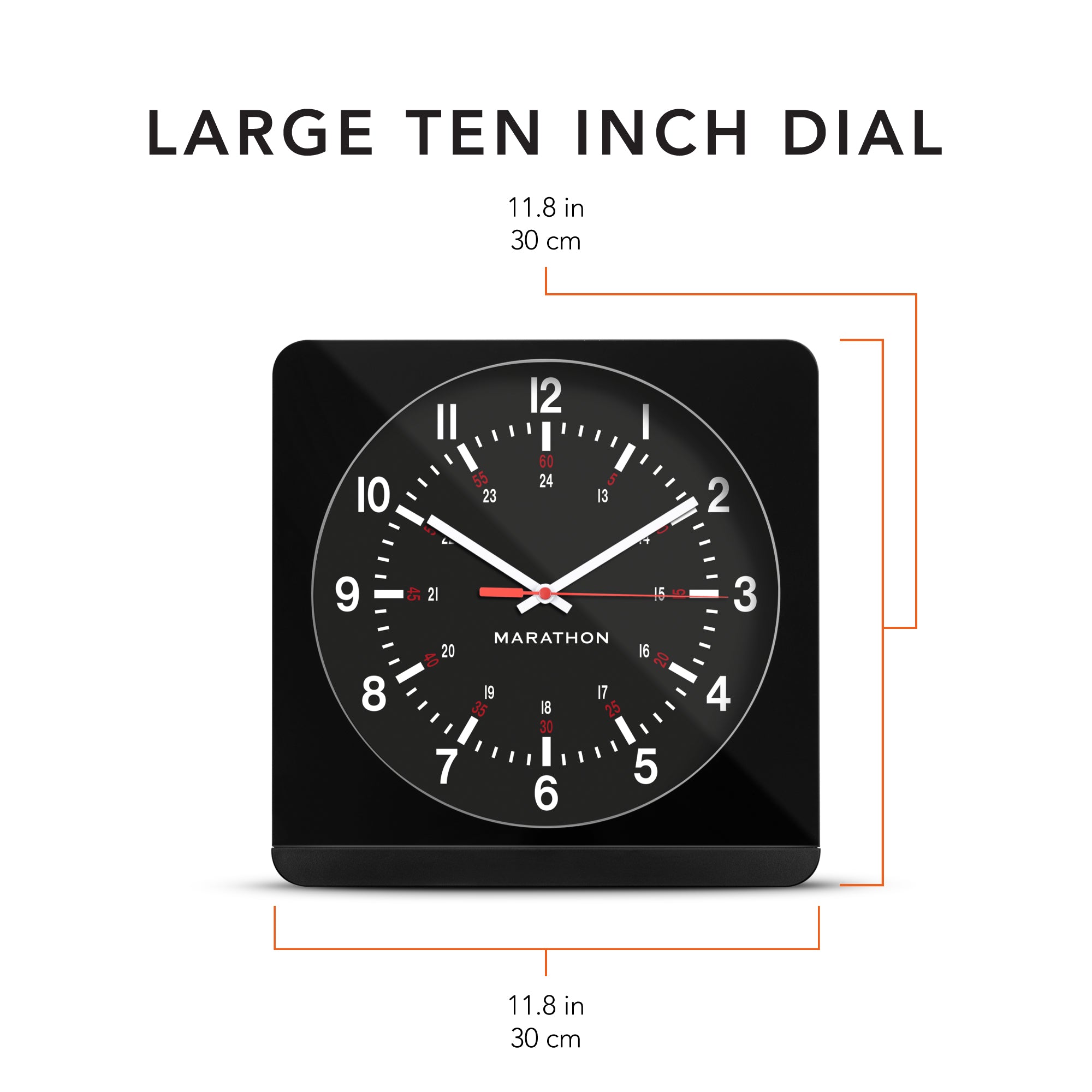 Jumbo 12 Inch Analog Wall Clock with Auto Backlight jumbo-analog-wall-clock-with-auto-night-light