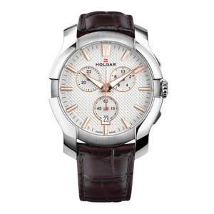 White & Gold Chronograph 44mm | White Dial