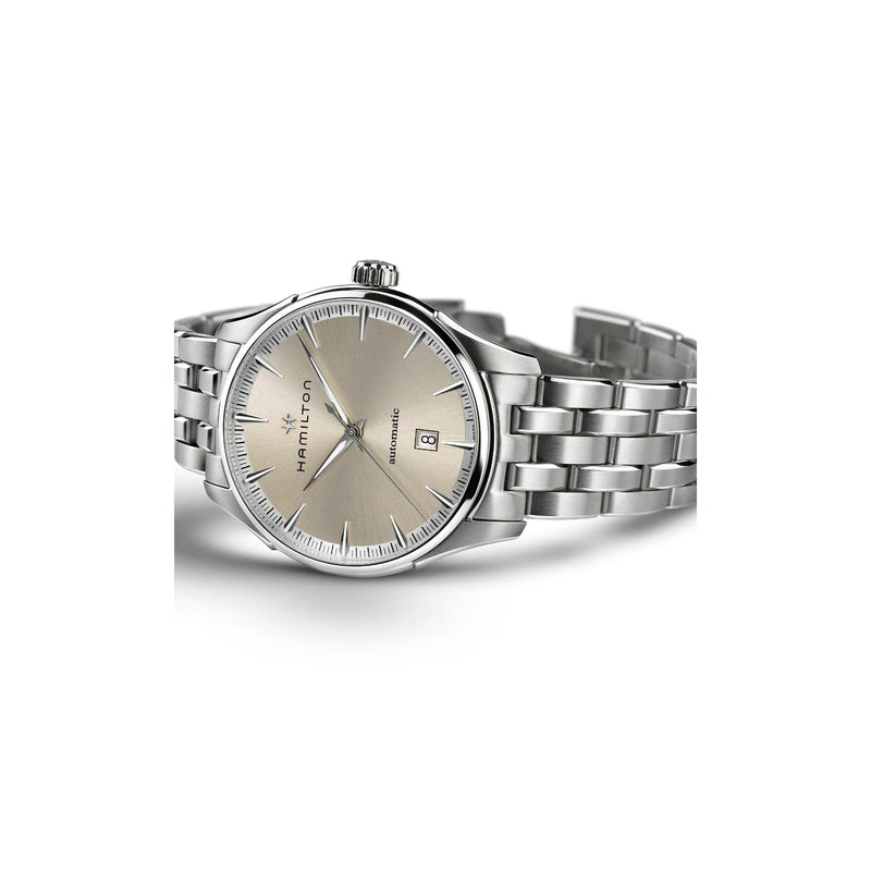 Jazzmaster Silver/SS | Beige Dial