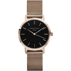 Tribeca 33mm / Black / Rose Gold | Black Dial