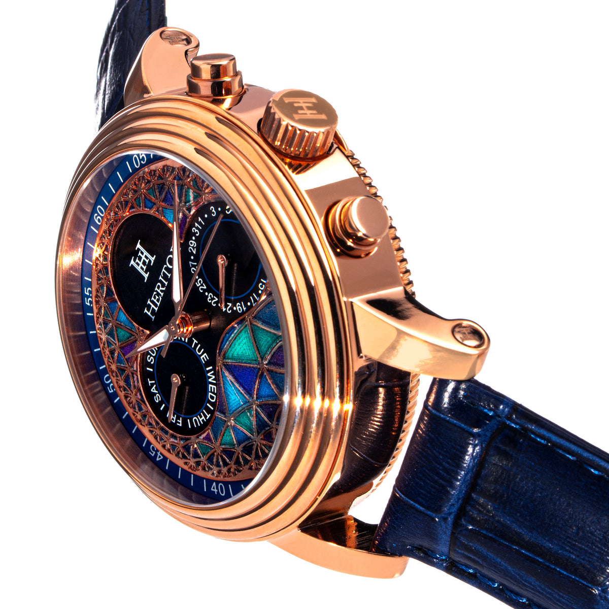 Legacy Rose Gold/Blue | Multi-colored Dial